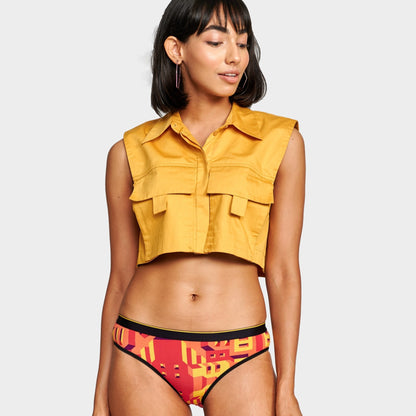 Bummer multicolor bikini bottoms_#color_bricked