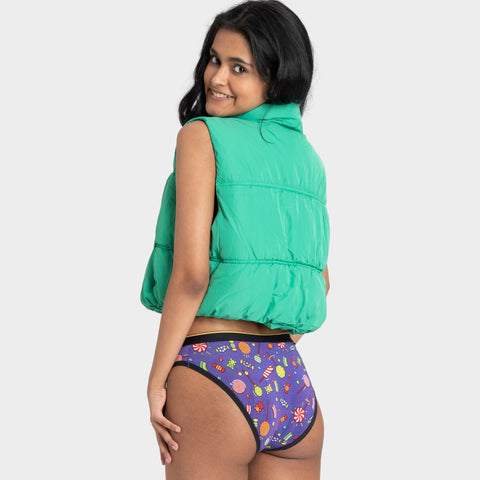 Bikini  Bummer Soft Printed Colourful Bikini Panties